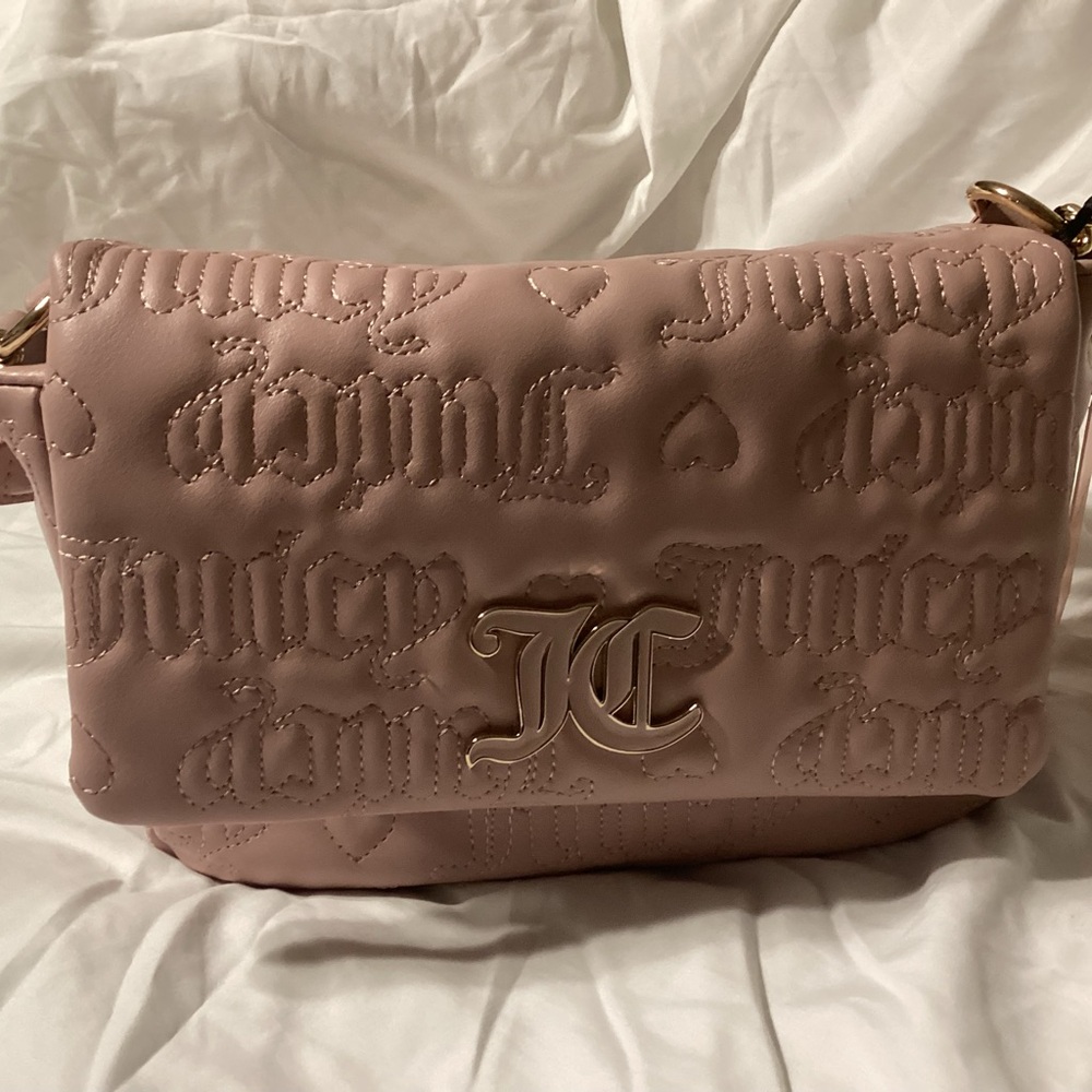 Juicy Couture Blush Embossed Shoulder Bag